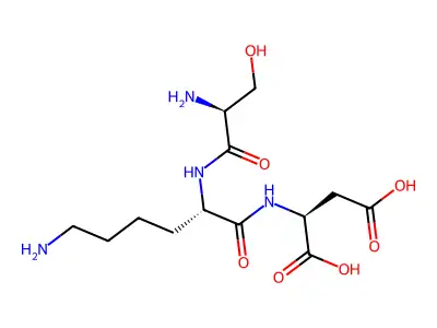 丝氨酰-赖氨酰-天冬氨酸 structure