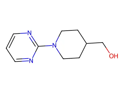 1-(2-Pyrimidinyl)-4-piperidinemethanol structure