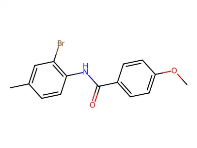 N-(2-bromo-4-methylphenyl)-4-methoxybenzamide structure