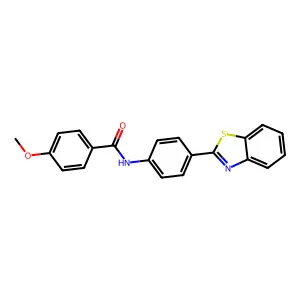 N-[4-(1,3-benzothiazol-2-yl)phenyl]-4-methoxybenzamide structure