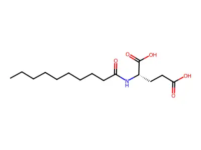 2-Decanoylamino-pentanedioic acid structure