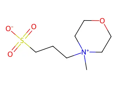4-Methyl-4-(3-sulfopropyl)morpholin-4-ium structure