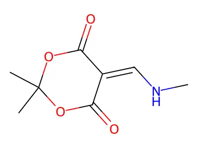 1,3-Dioxane-4,6-dione, 2,2-dimethyl-5-[(methylamino)methylene]- structure