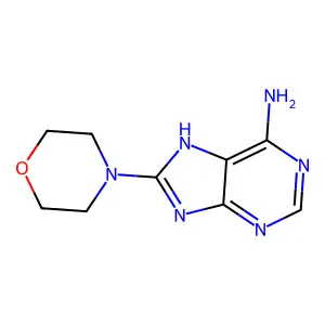 8-Morpholino-7H-purin-6-amine structure