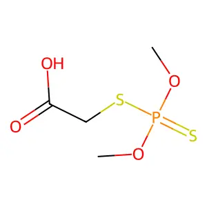 乐果羧酸 structure