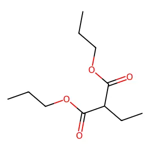 Ethylmalonic acid dipropyl ester structure
