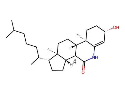 6-Azacholest-4-en-3-ol-7-one structure