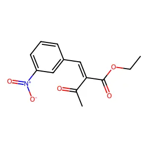 Ethyl 2-(3-nitrobenzylidene)-3-oxobutanoate structure