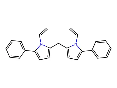 1H-Pyrrole, 2,2'-methylenebis[1-ethenyl-5-phenyl- structure