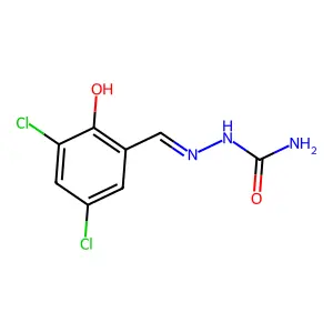 [(3,5-Dichloro-2-hydroxyphenyl)methylideneamino]urea structure