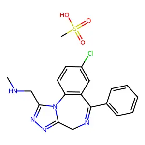 N-desmethyladinazolam mesylate structure