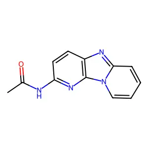2-Acetamidodipyrido(1,2-a:3',2'-d)imidazole structure
