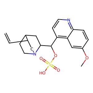 Quinidine hydrogen sulfate (ester) structure
