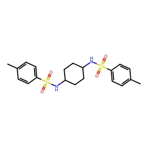 4-methyl-N-[4-[(4-methylphenyl)sulfonylamino]cyclohexyl]benzenesulfonamide structure