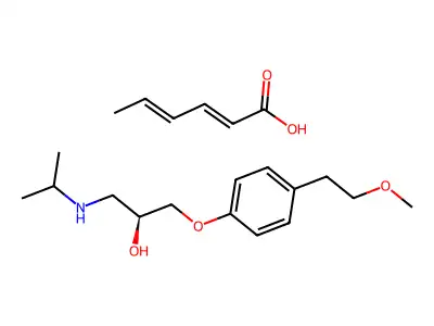 S-Metoprolol sorbate structure