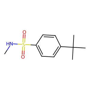 4-叔丁基-N-甲基苯磺酰胺 structure