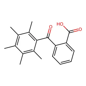 2-(2,3,4,5,6-Pentamethylbenzoyl)benzoic acid structure