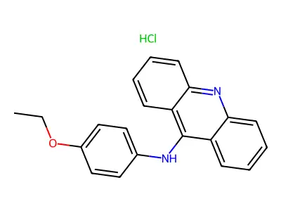 Acridin-9-yl(4-ethoxyphenyl)amine, chloride structure