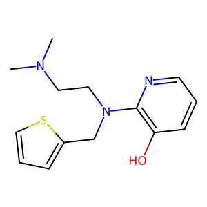 2-(2-Dimethylaminoethyl(thiophen-2-ylmethyl)amino)pyridin-3-ol structure