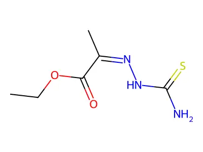 Ethyl pyruvatethiosemicarbazone structure