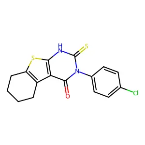4-(4-Chlorophenyl)-5-sulfanyl-8-thia-4,6-diazatricyclo[7.4.0.0,2,7]trideca-1(9),2(7),5-trien-3-one structure