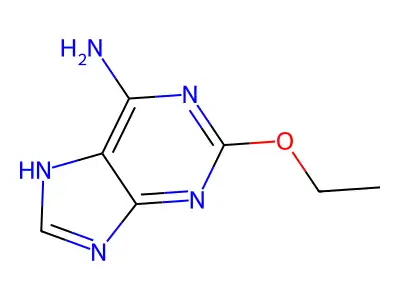 2-ethoxy-9H-purin-6-amine structure