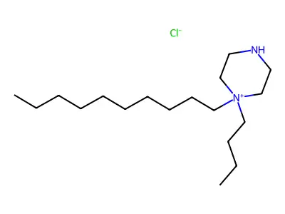Piperazinium, 1-butyl-1-decyl-, chloride structure