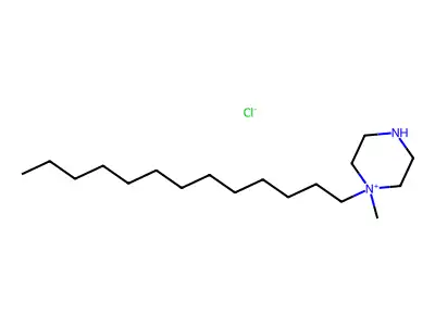 1-Methyl-1-tridecylpiperazin-1-ium chloride structure