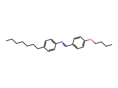N-((4-Butoxyphenyl)methylene)-4-heptylbenzenamine structure