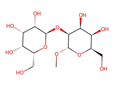 Methyl 2-O-talopyranosyltalopyranoside structure