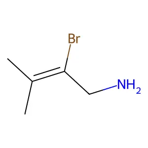 2-Bromo-3-methylbut-2-en-1-amine structure