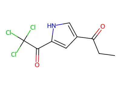 1-(5-(2,2,2-Trichloroacetyl)-1H-pyrrol-3-yl)propan-1-one structure