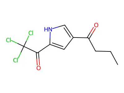1-(5-(2,2,2-Trichloroacetyl)-1H-pyrrol-3-yl)butan-1-one structure