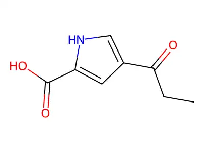 4-Propionyl-1H-pyrrole-2-carboxylic acid structure