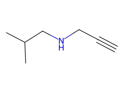 (2-Methylpropyl)(prop-2-yn-1-yl)amine structure