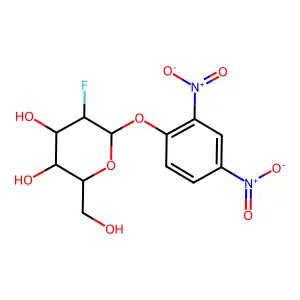 2,4-Dinitrophenyl 2-Deoxy-2-Fluoro-Beta-D-Allopyranoside structure