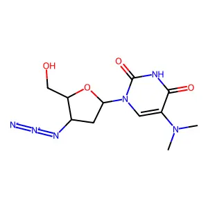 Uridine, 3'-azido-2',3'-dideoxy-5-(dimethylamino)- structure