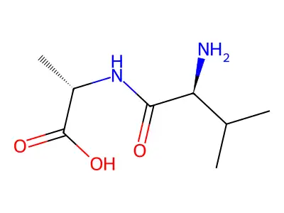 2-[(2-Amino-3-methylbutanoyl)amino]propanoic acid structure