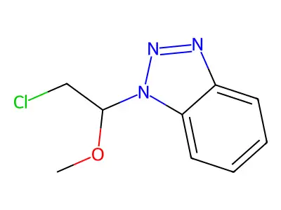 1-(2-Chloro-1-methoxyethyl)-1H-1,2,3-benzotriazole structure