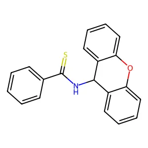N-(9H-xanthen-9-yl)benzenecarbothioamide structure