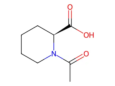 1-Acetylpiperidine-2-carboxylic acid structure