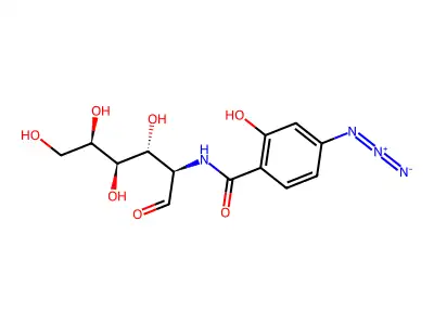 N-(4-Azidosalicyl)galactosamine structure