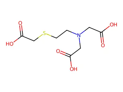 Acetic acid, ((2-((carboxymethyl)thio)ethyl)imino)di- structure