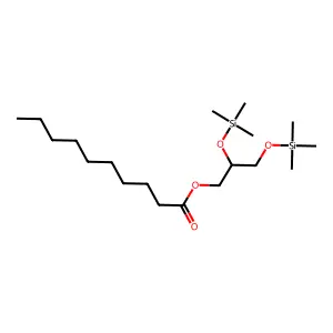 2,3-Bis[(trimethylsilyl)oxy]propyl decanoate structure