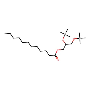 2,3-Bis[(trimethylsilyl)oxy]propyl dodecanoate structure