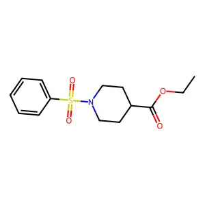 Ethyl 1-(phenylsulfonyl)piperidine-4-carboxylate structure
