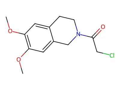 2-(Chloroacetyl)-6,7-dimethoxy-1,2,3,4-tetrahydroisoquinoline structure