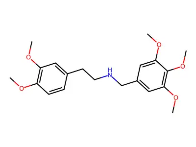 2-(3,4-dimethoxyphenyl)-N-[(3,4,5-trimethoxyphenyl)methyl]ethanamine structure