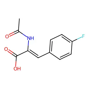 p-Fluoro-alpha-acetamidocinnamic Acid structure