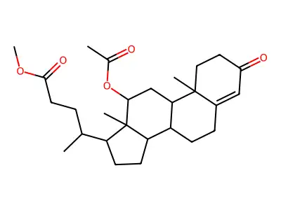 Aco-DI-ME-oxo-tetradecahydro-cyclopenta(A)phenanthren-YL-pentanoic acid ME ester structure